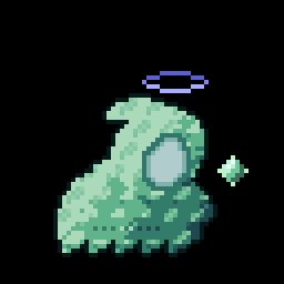 zkghost #2602, a faceless pixel ghost from the Sapling era