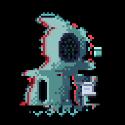 zkghost #0347, a faceless pixel ghost from the Turnstile era